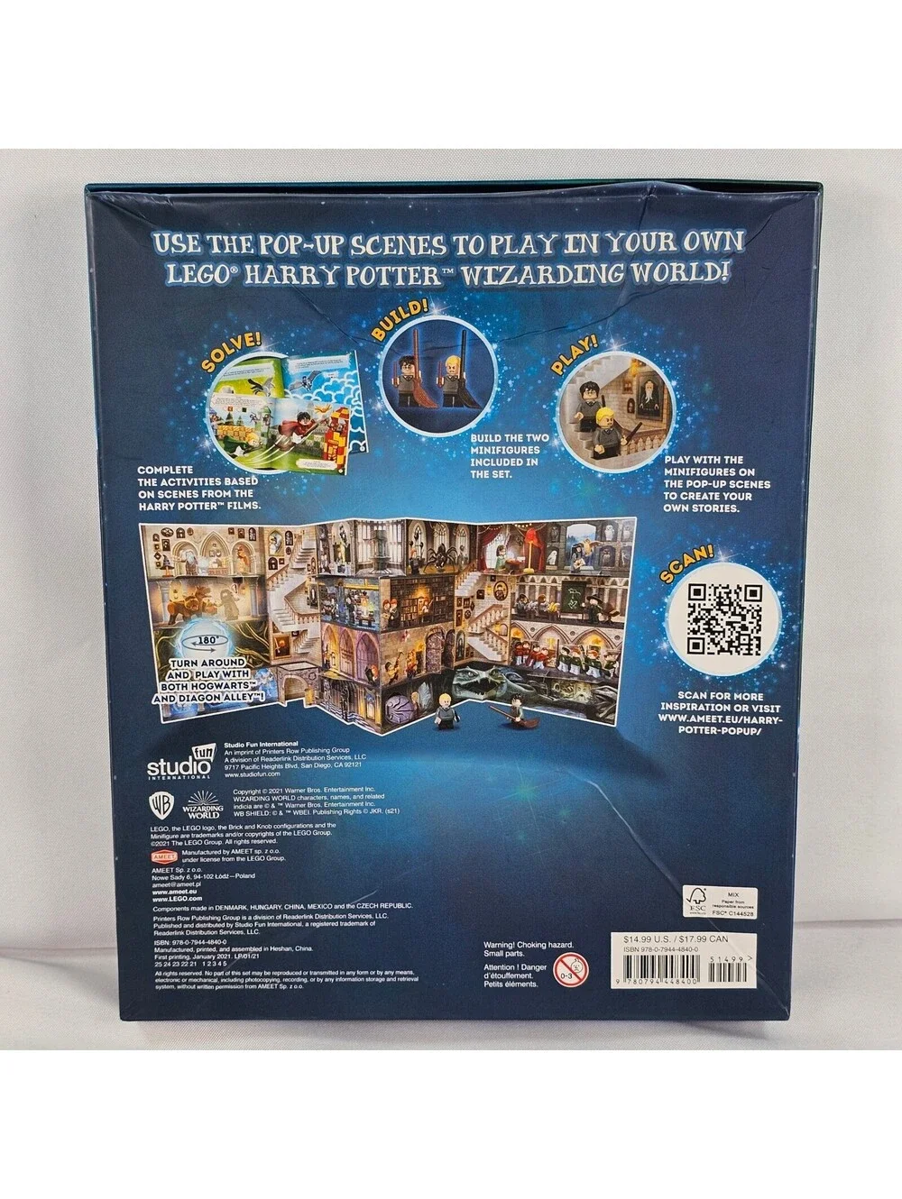 LEGO Harry Potter Wizarding Duels Potter vs Malfoy Pop-Up Scenes 2 Books